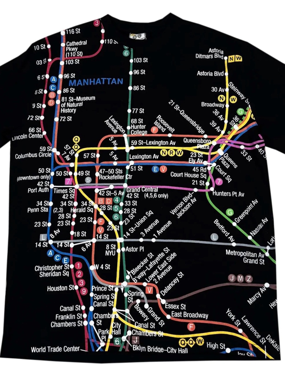 Vintage Subway Line MTA New York City T Shirt (Size M)